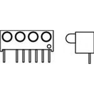 551-1107-004F, Светодиодные индикаторы для печатного монтажа RED DIFFUSED LOW CURRENT