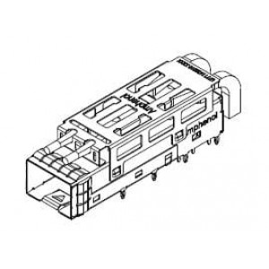 U77-C1618-2001, Соединители для ввода/вывода 1X1 SFPP CAGE W/ LP