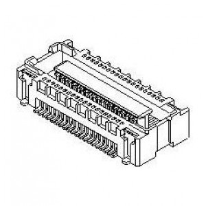 500913-0502, Межплатные и промежуточные соединители 0.4 BtB Rec Hsg Assy ssy 50Ckt EmbsTp Pkg