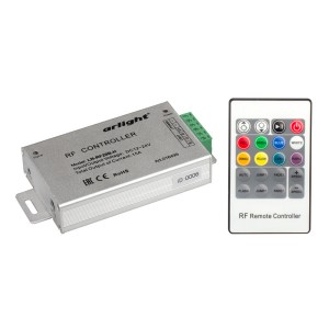 Контроллер LN-RF20B-H (12-24V,180-360W, ПДУ 20кн) (Arlight, IP20 Металл, 1 год)