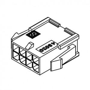 43020-1610, Проводные клеммы и зажимы MicroFit Plug DR PnlMnt 16Ckt GW
