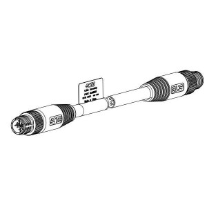 2241021-1, Кабели Ethernet / Сетевые кабели 8PIN M12 DBL END CAT6a CA1 MTR X-Code