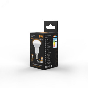 Лампа светодиодная Black 6Вт R50 рефлектор 3000К тепл. бел. E14 500лм 106001106