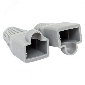 Колпачок изолирующий TERACOM для коннекторов RJ-45 PVC серый (упак.50шт) [TRC-BT-RJ45-PVC-50]