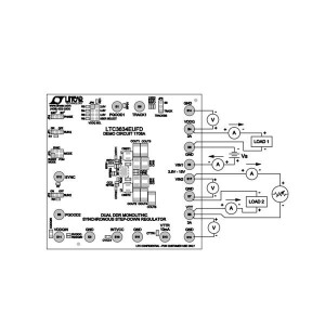 DC1708A, Средства разработки интегральных схем (ИС) управления питанием LTC3634EUFD Demo Board