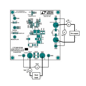 DC1171A-B, Средства разработки интегральных схем (ИС) управления питанием LTC3851EGN (DCR) Demo Board 4.5V < Vin < 14V, Vout: 1.5V/15A