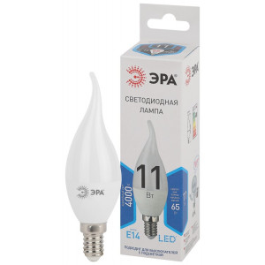 Лампочка светодиодная STD LED BXS-11W-840-E14 E14 / Е14 11Вт свеча на ветру нейтральный белый свет Б0032993