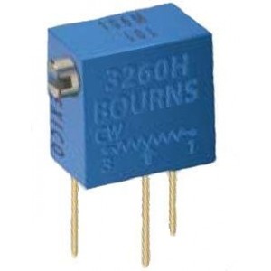 3260W-1-201, Подстроечные резисторы - сквозное отверстие 1/4IN 200 OHMS 5% SQ Wirewound Sealed