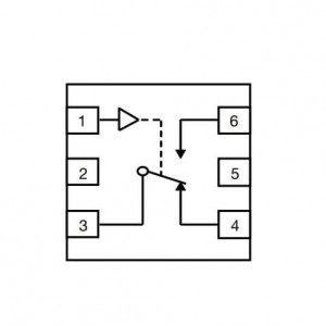 DG4157EDN-T1-GE4, ИС многократного переключателя SPDT 2:1 Mutiplxr 1.65-5.5V;0.7ohm