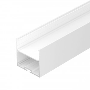 Профиль SL-LINE-5050-LW-2000 WHITE 038450, Алюминиевый профиль для светодиодных лент и линеек. Цвет - белый (порошковая окраска RAL9003). Габаритные размеры (LхWхH): 2000x50x50 мм. Ширина площадки для ленты 39,5 мм. Отсек для БП 44х21 мм. Экраны, заглушки и другие аксессуары приобретаются отдельно