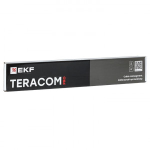 Кабельный органайзер TERACOM PRO 1U 5 колец серый [TRP-1CO-5R-M-GR]