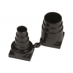 09670019968, Инструменты и аппаратное оборудование D-Sub  DSUB PLASTIC GROMMET BLACK 15P-37P