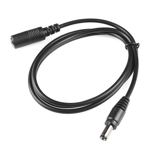 COM-11706, Принадлежности SparkFun Barrel Jack Extension Cable - M-F (3 ft)