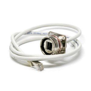 RJFTV2SA2N10100BTX, Кабели Ethernet / Сетевые кабели RJFTVSQFlngRcptTrnsv SealCordset1mRJ45Nic