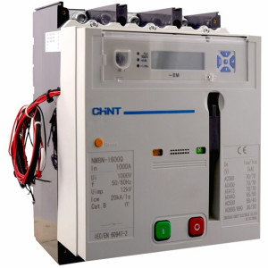 Выключатель автоматический 3п 1250А 100кА NM8N-1600H EM с электр. расцеп. LCD МП 400 AC CHINT 263360