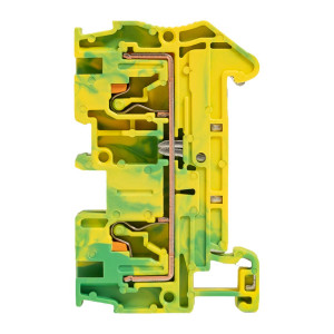 Клеммная колодка пружинная 4 Push-in земля