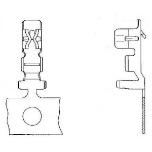 DF3-2428SC, Проводные клеммы и зажимы FEMALE CONTACT TIN 24-28AWG LOOSE