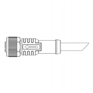 M12A-17BFFM-SL8B01, Кабели для датчиков / Кабели для приводов M12 OVERMOLDING 17P N-SHIELDED PUR L -1M