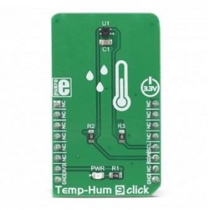 MIKROE-3331, Инструменты разработки температурного датчика Temp&Hum 9 Click