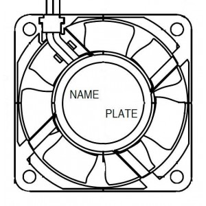 2410SB-04W-B40-B00, Вентиляторы постоянного тока DC Axial Fan, 60x25mm, 12VDC, 19.8CFM, Rib, 2-Wire