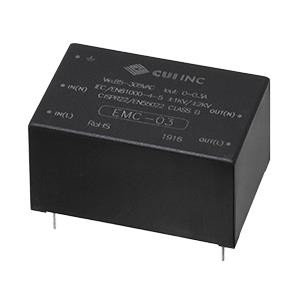 EMC-03, Фильтры цепи питания ac-dc filter, 85 305 Vac input, 0.3 A, PCB mount