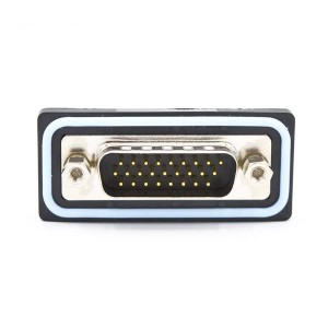 HDF-R26-113L011, Соединители с высокой плотностью контактов D-Sub 26 pin R/A solder M flash 4-40 int thrd