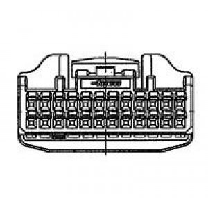 1674312-1, Автомобильные разъемы 0.64 III 40POS PLUG ASSY