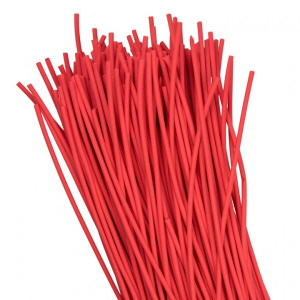 Термоусаживаемая трубка ТУТ нг 2/1 красная в отрезках по 1м PROxima tut-2-r-1m
