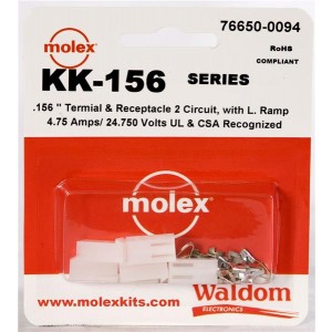 76650-0094, Проводные клеммы и зажимы KK-156 Connector Kit Recep and term 2Ckt