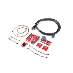 KIT-15349, Макетные платы и комплекты - AVR This kit provides you with a RedBoard Turbo, two sensors, a joystick, and an OLED screen as well as all the cables you need to start playing with Qwiic!