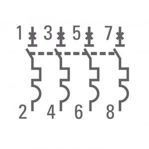 Автоматический выключатель 4P 6А (C) 4,5kA ВА 47-63 PROxima mcb4763-4-06C-pro