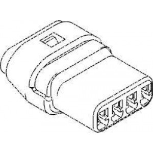 52213-0417, Автомобильные разъемы MIZUP25 2.5MM WTRPRF RECEPT HSG 4CKT