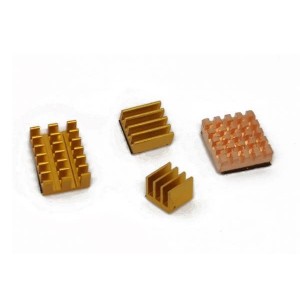 110991329, Принадлежности Seeed Studio  Heat Sink Kit for Raspberry Pi 4B - Gold Aluminum and Copper Blocks