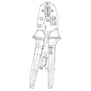 8-1579024-6, Обжимные клещи / Обжимные инструменты CRIMPAC, HT100, F- CRIMP, AWG22 - 10