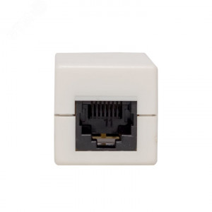 Адаптер проходной RJ45-RJ45 кат.5E неэкранир. TERACOM бел. TRC-INLC-2RJ45-5EUTP-WH