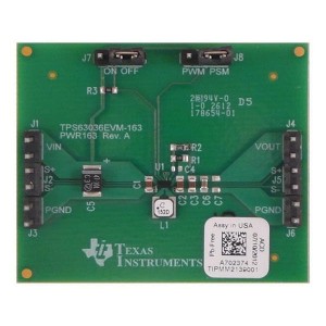 TPS63036EVM-163, Средства разработки интегральных схем (ИС) управления питанием TPS63036 Eval Mod