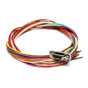 MWDM2L-15P-4K7-18L, Соединители D-Sub Micro-D MICRO D PREWIRED CON 15CNT PIN #24AWG