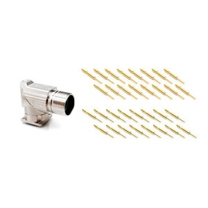 MA5RAE1601-KIT, Цилиндрические метрические разъемы 16 Pos male pins Standard flange