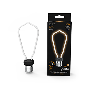 Лампа Filament Artline ST64 4W 330lm 2700К Е27 milky LED 1/10/100 1005802104