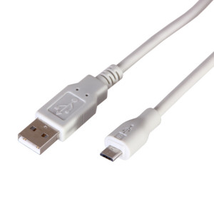 Шнур USB (шт.micro USB - шт. USB A), 3 метра, серый