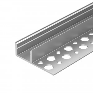 ARH-DECORE-S12-LINE-EDGE-2000 ANOD, Алюминиевый анодированный профиль для светодиодных лент и линеек, под строительную отделку или плитку. Фиксируется при помощи строительной смеси. Декоративная контурная подсветка углов и стен, линейная подсветка стен и конструкций.