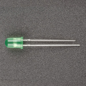 ARL2-5013PGD-B (ANR, 5ММ (КРУГЛЫЙ)), Светодиод 5мм , мигающий зелёный яркий 525nm, диффузная линза,частота 2,5-3Hz