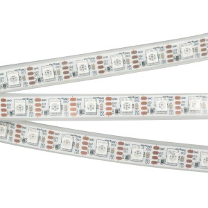 Лента SPI-5000PGS-RAM-5060-60 12V Cx1 RGB-Auto (12mm, 8W/m, IP67) (Arlight, Закрытый, IP67)