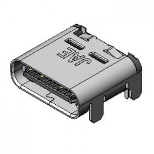 DX07S024JJ2R1300, USB-коннекторы TOP MNT DUAL ROW SMT RCPT - USB Type C