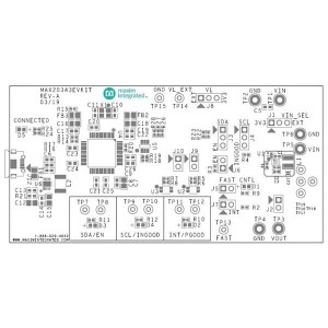 MAX20343EVKIT#, Средства разработки интегральных схем (ИС) управления питанием Evkit for Ultra-Low Quiescent Current, Low Noise Buck-Boost Regulator