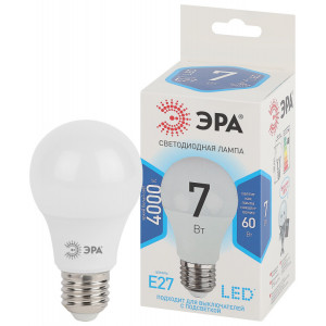 Лампочка светодиодная STD LED A60-7W-840-E27 E27 / Е27 7Вт груша нейтральный белый свет Б0029820