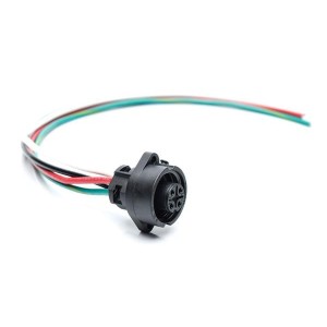 CA0161F113005, Шнуры питания для постоянного тока 4POS F RECEPTACLE 14AWG .5M