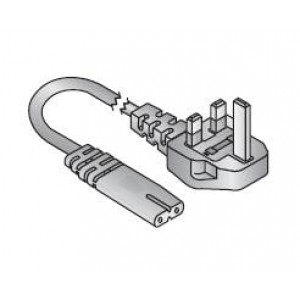 AC15WUK-R, Кабели питания переменного тока 6'BLK PWR CRD UK PLG W/5A FUSE