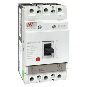 Выключатель автоматический 3п 32А 35кА AV POWER-1/3 TR AVERES mccb-13-32-TR-av