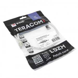 Патч-корд TERACOM PRO Cat.6 экранированный FTP оболочка LSZH серый (0,5м) TRP-6FTP-LSH-05M-GY